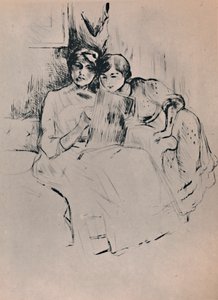 La lezione di disegno, c.1888-1890, 1946 da Berthe Morisot