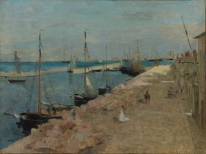 Il porto di Cherbourg da Berthe Morisot