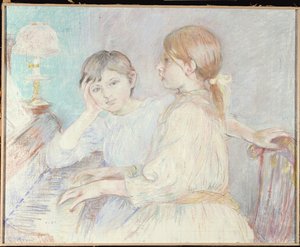 Il pianoforte, 1888 da Berthe Morisot