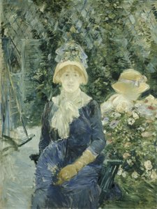 Donna in un giardino da Berthe Morisot