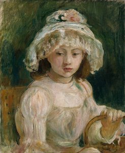 Giovane ragazza con cappello da Berthe Morisot