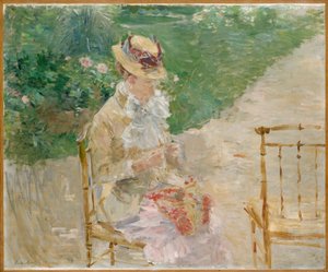 Giovane donna che lavora a maglia, c.1883