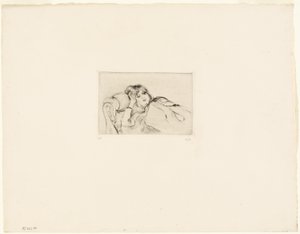 Giovane donna a riposo da Berthe Morisot
