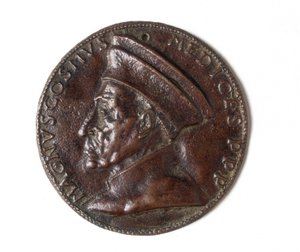 Medaglia raffigurante Cosimo il Grande: recto da Bertoldo di Giovanni