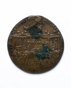 Medaglia raffigurante la Congiura dei Pazzi. Lorenzo de