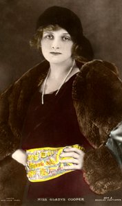 Gladys Cooper 1888-1971, attrice inglese, inizio XX secolo