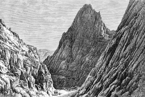 Il passo di Lataband, Afghanistan, 1895 da Auguste Bertrand
