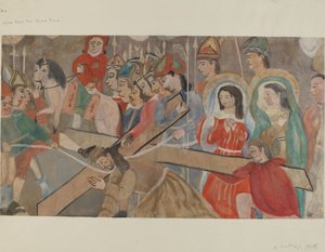 Stazione della Croce n. 9: Gesù cade la terza volta, c. 1936