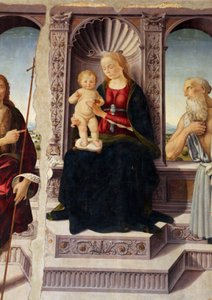 Madonna con Bambino in trono e i santi Giovanni Battista e Jeronimo