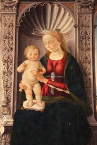 Madonna con Bambino in trono e i santi Giovanni Battista e Jeronimo