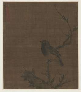 Uccello Addormentato su un Ramo di Pruno da Bian Wenjin