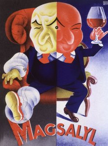 Magsalyl, medicina per la gotta (poster) da Bib