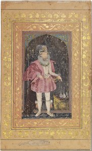 Un raro ritratto moghul di Giacomo I, c.1615-18