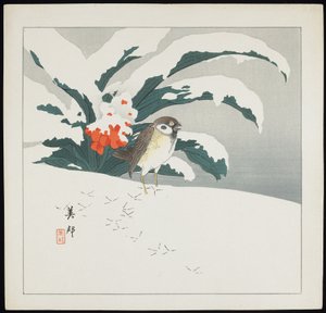 Uccello nella neve, inizio XX secolo