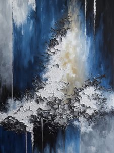 Astrazione del ghiaccio blu da Bilge Paksoylu