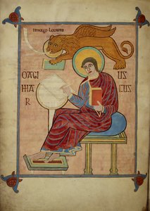 San Marco, dai Vangeli di Lindisfarne da Bishop of Lindisfarne Eadfrith