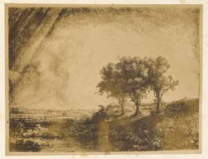 Il paesaggio dei tre alberi da Bisson Frères