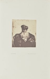 [Vecchio con barba, berretto di pelliccia e mantello di velluto] da Bisson Frères