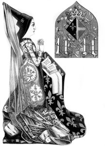 Carlotta di Savoia 1441-1483, regina consorte di Luigi XI di Francia, 15° secolo 1849