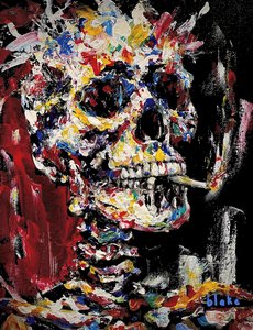 Teschio con spinello, c.2021-22 da Blake Munch