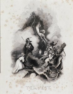Incisione di Blanchard per il primo atto de La Tempesta di William Shakespeare da Blanchard Blanchard