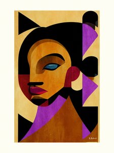Donna geometrica astratta da Bo Anderson