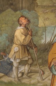 Navata Centrale, Prima Campata Nord, Annuncio a Gioacchino, Boccaccio Boccaccino 1514-15, (dettaglio) da Boccaccio Boccaccino