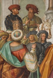 Navata centrale, seconda campata nord, Matrimonio della Vergine (dettaglio)
