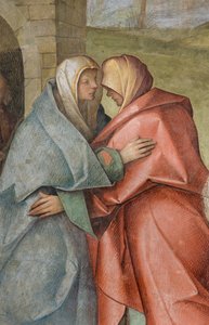 Navata Centrale, Terza Campata Nord, Visitazione, Boccaccio Boccaccino 1516-17, (dettaglio)