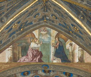 Soprano, Boccaccio Boccaccino, Annunciazione 1506-07 da Boccaccio Boccaccino