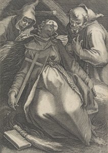 Santa Eufrosina, dalla serie Eremiti Femminili, 1600-1633 da Boetius Adams Bolswert