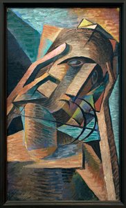 Meditazione. Dipinto di Bohumil Kubista, 1915. Arte ceca del XX secolo. Palazzo delle Fiere, Praga da Bohumil Kubišta