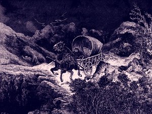 Viaggio in carrozza in California di notte da Bohuslav Kroupa
