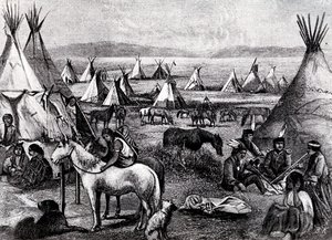 Accampamento indiano Navajo