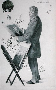 Edmond Huot de Goncourt (1822-96), illustrazione di copertina da 