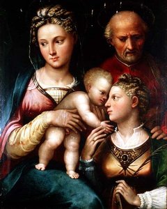 Il Matrimonio Mistico di Santa Caterina da Bolognese School