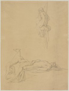 Studi di nudo per "Narciso ed Eco" di Ovidio