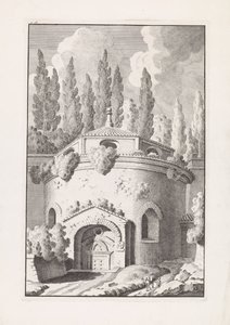 Rovina di un tempio rotondo romano da Bonaventura van Overbeek