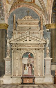 Transetto nord, Altare di San Michele Arcangelo, dietro la pala d