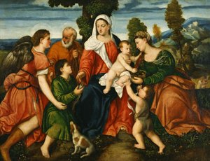 La Sacra Famiglia con Tobia e l