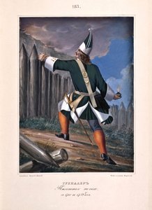 Granatiere del Reggimento di Fanteria nel 1700-1732, 1841