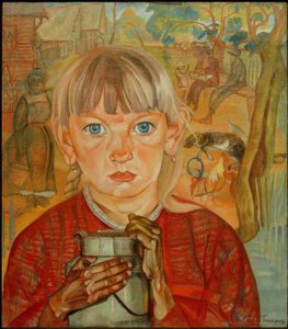 Ragazza con lattiera da Boris D. Grigorjew