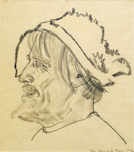 Konstantin Stanislavsky come Satin nella commedia I bassifondi di M. Gorky, 1922