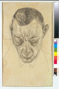 Ritratto del compositore Sergei Rachmaninov da Boris Dmitrievich Grigoriev