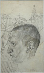 Ritratto di Alexander Kerensky, 1924 da Boris Dmitrievich Grigoriev