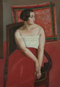 Ritratto di una giovane donna da Boris Dmitryevich Grigoriev
