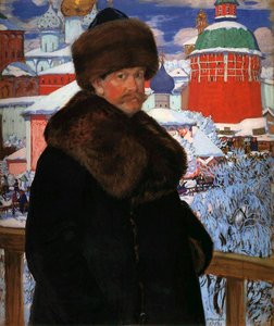 Autoritratto, 1912 da Boris Mikhailovich Kustodiev