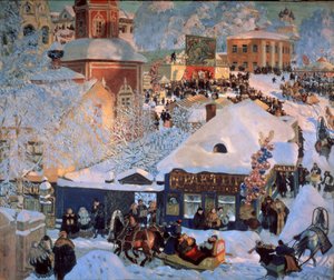 Inverno, Martedì Grasso da Boris Mikhailovich Kustodiev