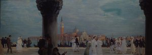 Passeggiata a Venezia, 1907-1908 da Boris Mikhailovich Kustodiev