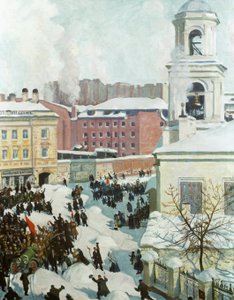 Il 27 febbraio 1917, 1917 da Boris Mikhailovich Kustodiev